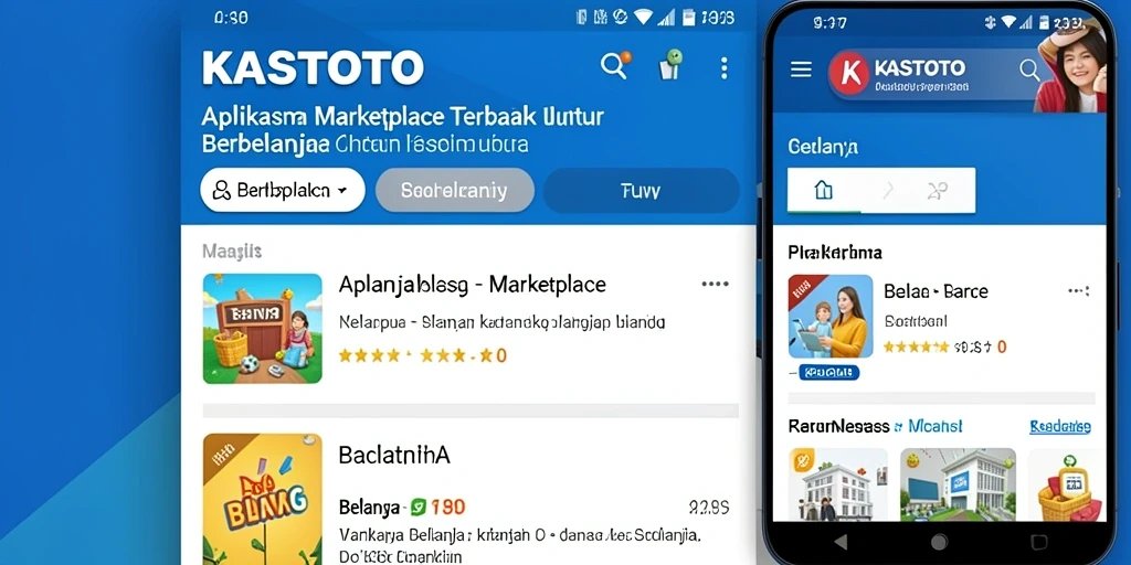 Tampilan antarmuka KASTOTO yang menarik dan mudah digunakan.
