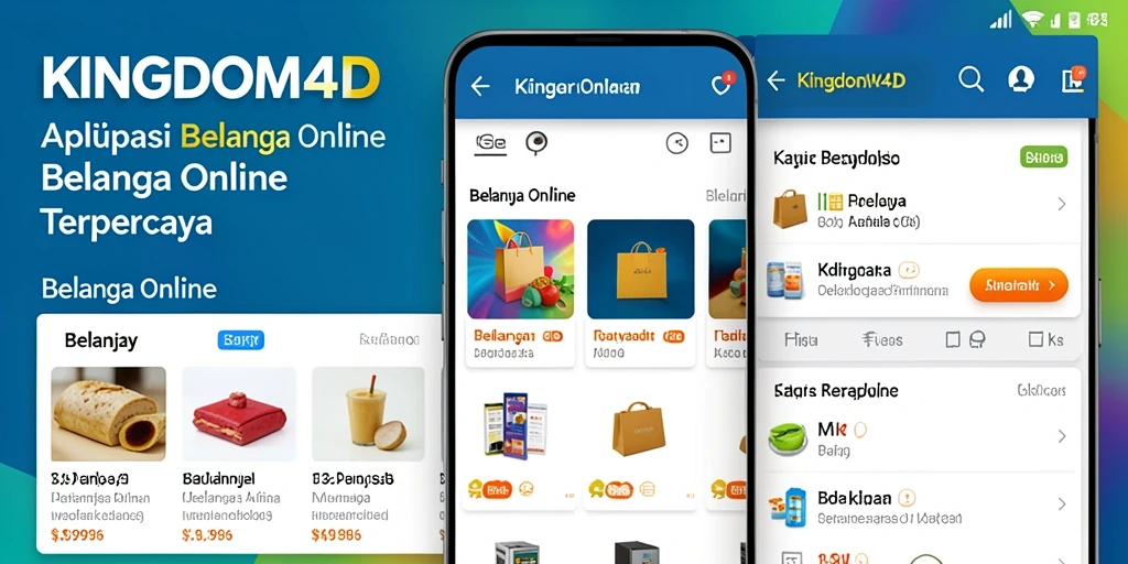 Tampilan antarmuka aplikasi KINGDOM4D untuk Belanja Online.