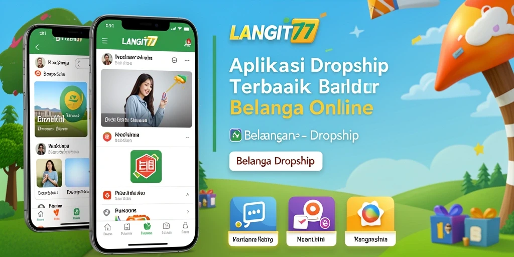 Tampilan antarmuka LANGIT77 yang mempermudah akses fungsi Dropship.