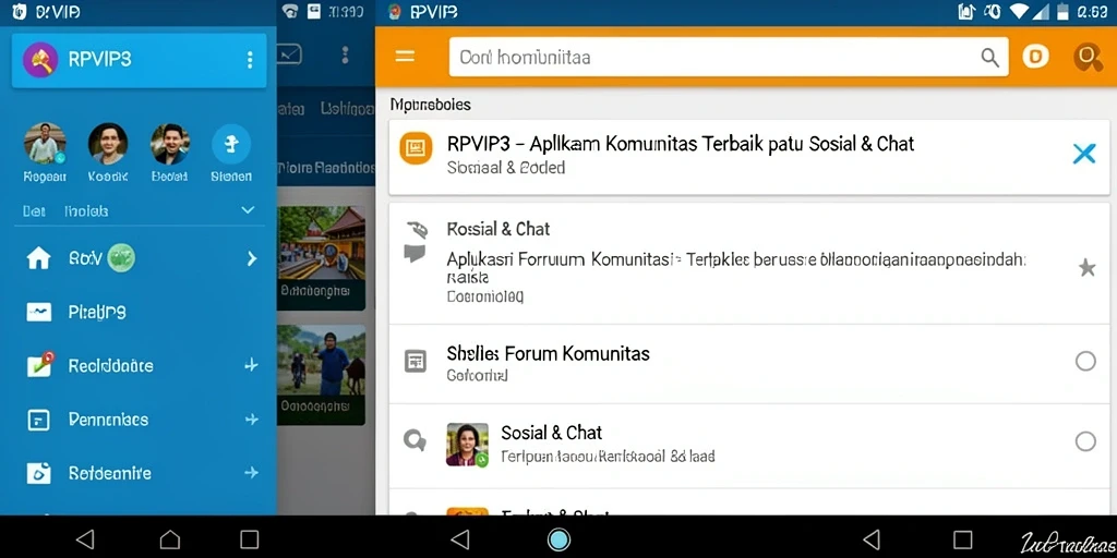 Antarmuka RPVIP3 yang menarik untuk Forum Komunitas.