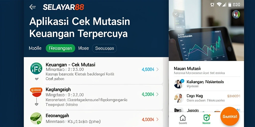Tampilan antarmuka aplikasi Cek Mutasi SELAYAR88 yang modern dan informatif.